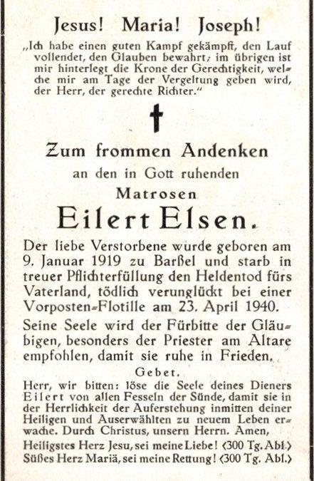 Eilert Gerhard Johann Elsen aus Barßel