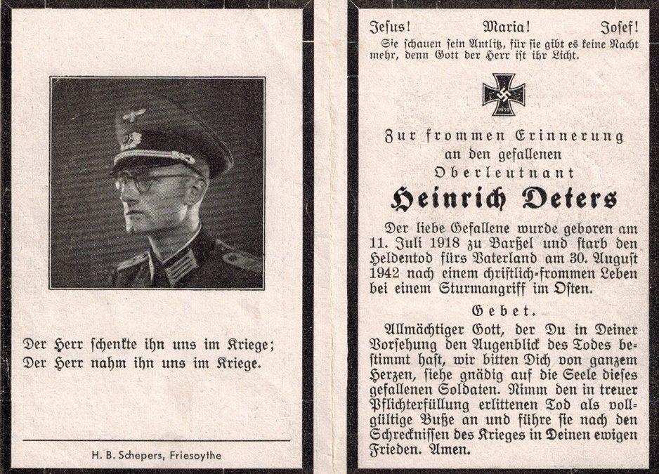 Heinrich Deters aus Barßel