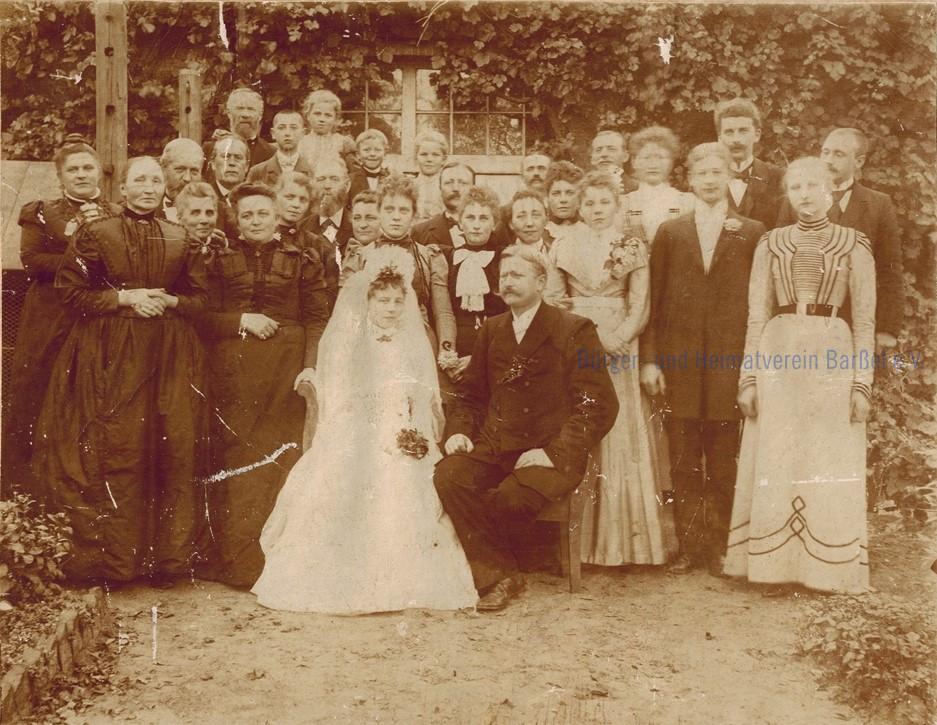 Hochzeit Johann Heinrich Meiners und Ida Maria Anna Elisabeth Wreesmann am 25.09.1900