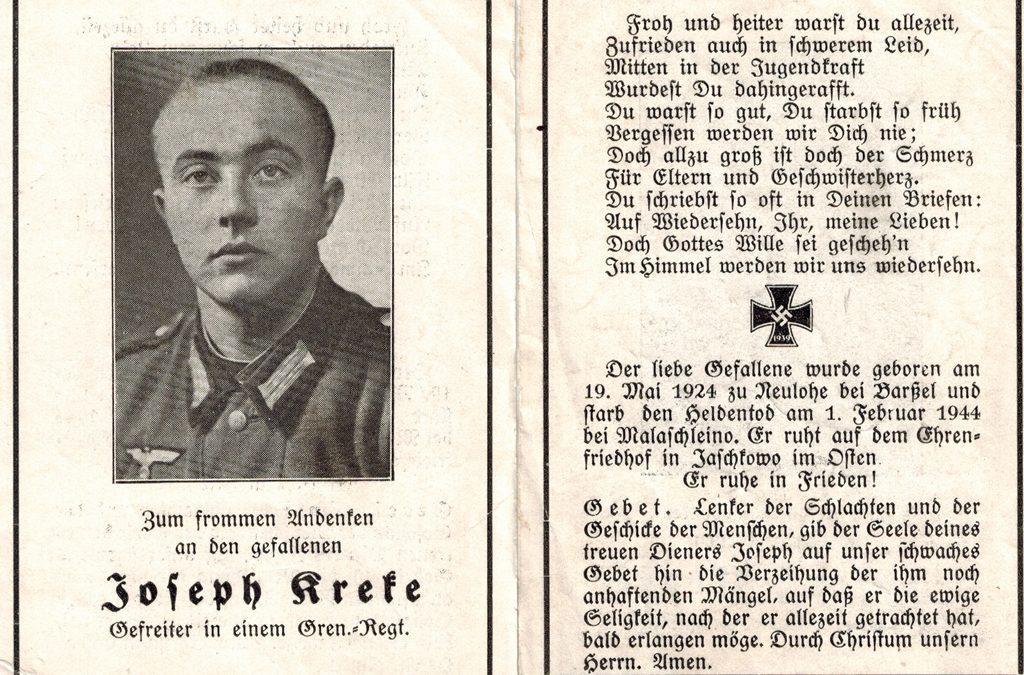 Joseph Kreke aus Neulohe