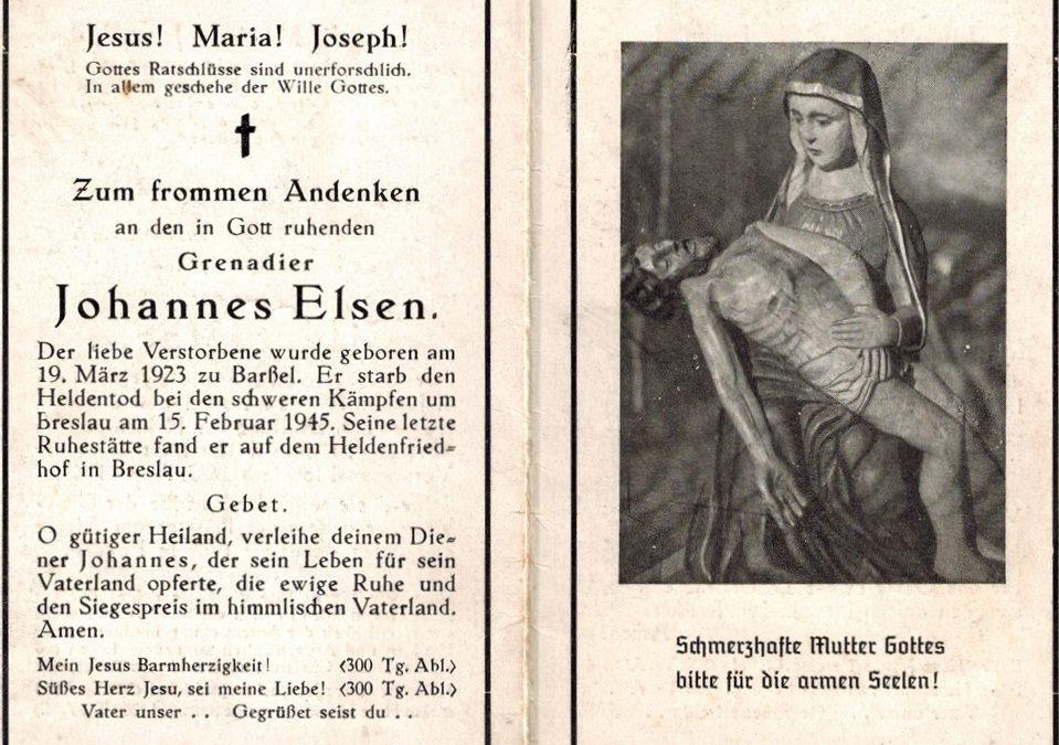 Johannes Elsen aus Barßel