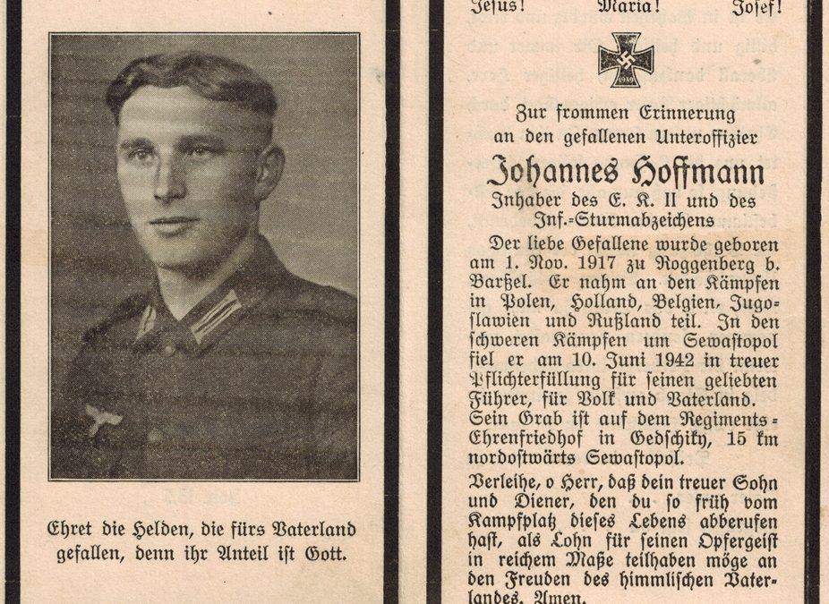 Johannes Hoffmann aus Roggenberg