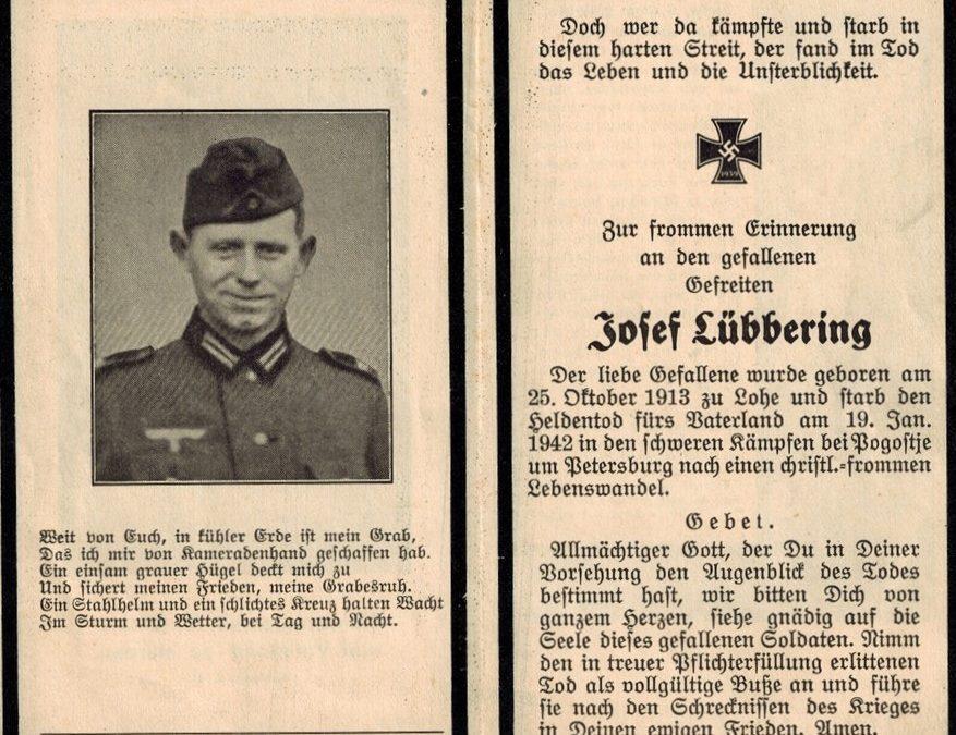 Josef Lübbering aus Lohe