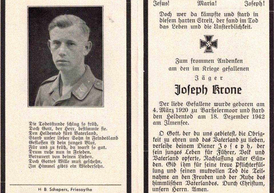 Joseph Krone aus Barßelermoor