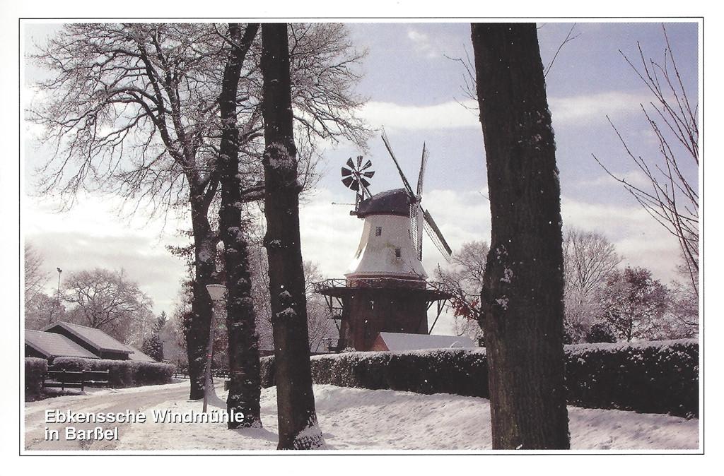 Postkarte Ebkenssche Mühle Barßel