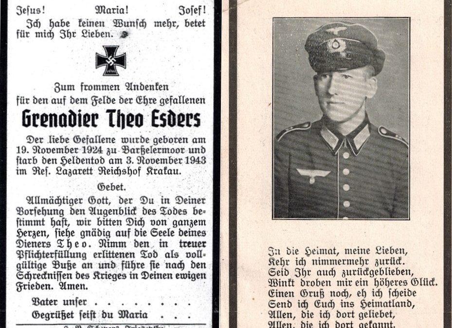 Theodor Esders aus Barßelermoor