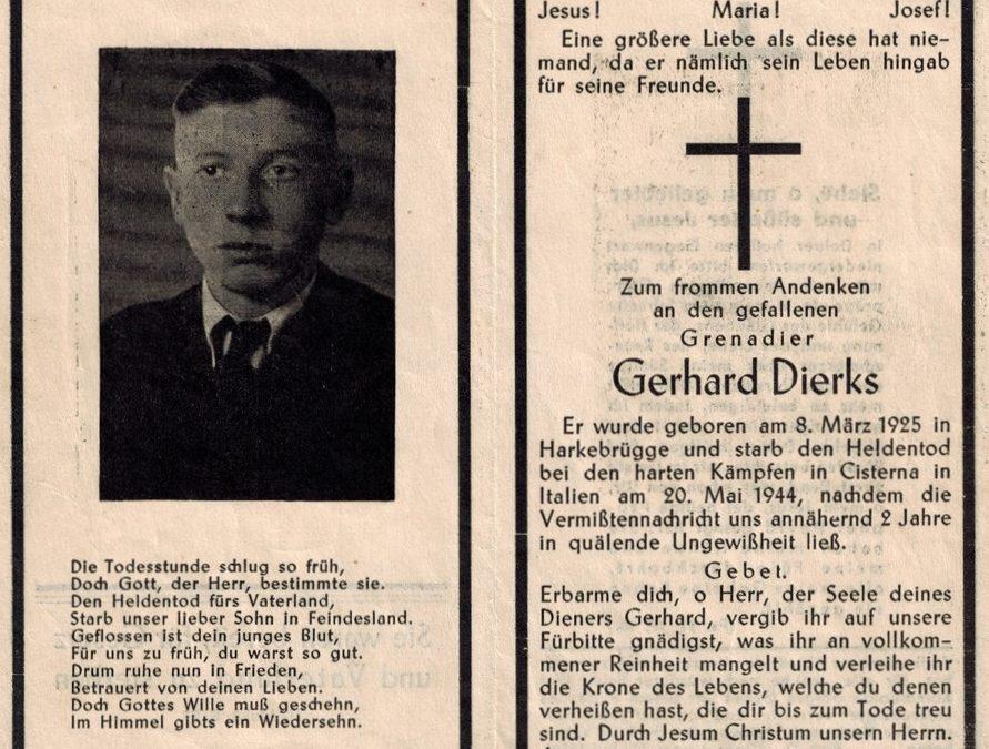 Gerhard Dierks aus Harkebrügge