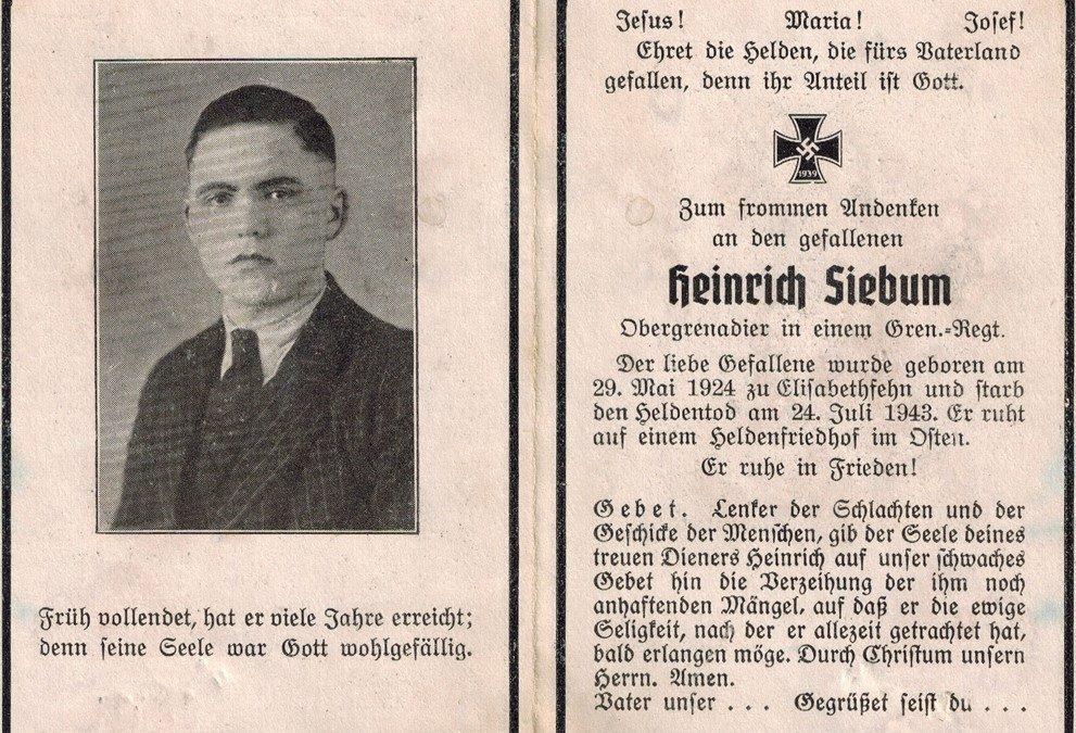 Heinrich Siebum aus Elisabethfehn