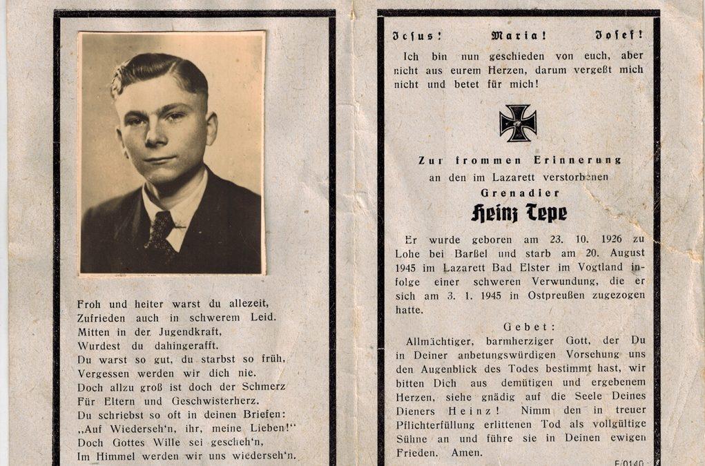 Heinrich Tepe aus Barßel