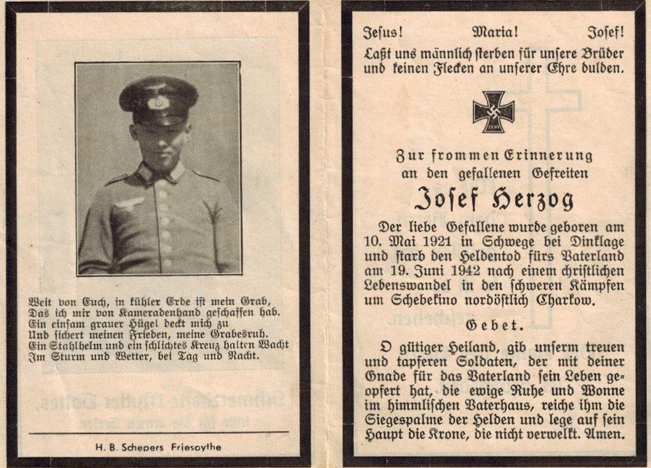 Josef Herzog aus Carolinenhof