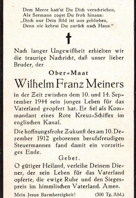 Wilhelm Franz Meiners aus Harkebrügge